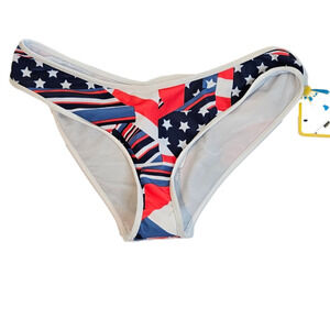 Fabletics Bajan Hipster Bikini Bottom Patriotic Women's Small